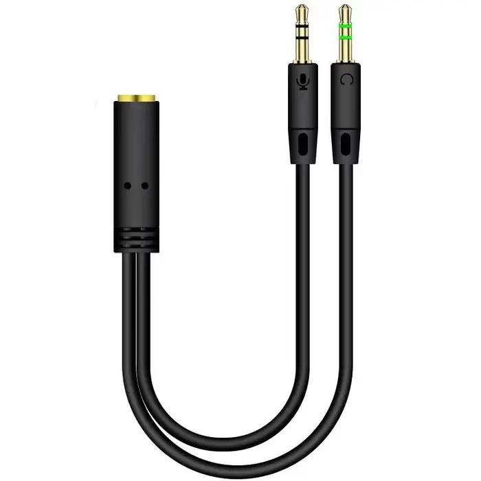 Câble séparateur en Y mâle vers femelle, câble audio AUX, adaptateur de prise stéréo MP3 MP4, prise
