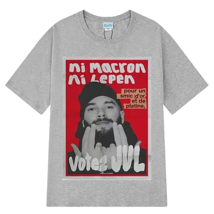 T-shirts graphiques tendance JUL du rappeur français pour hommes et femmes, T-shirt hip-hop à manche