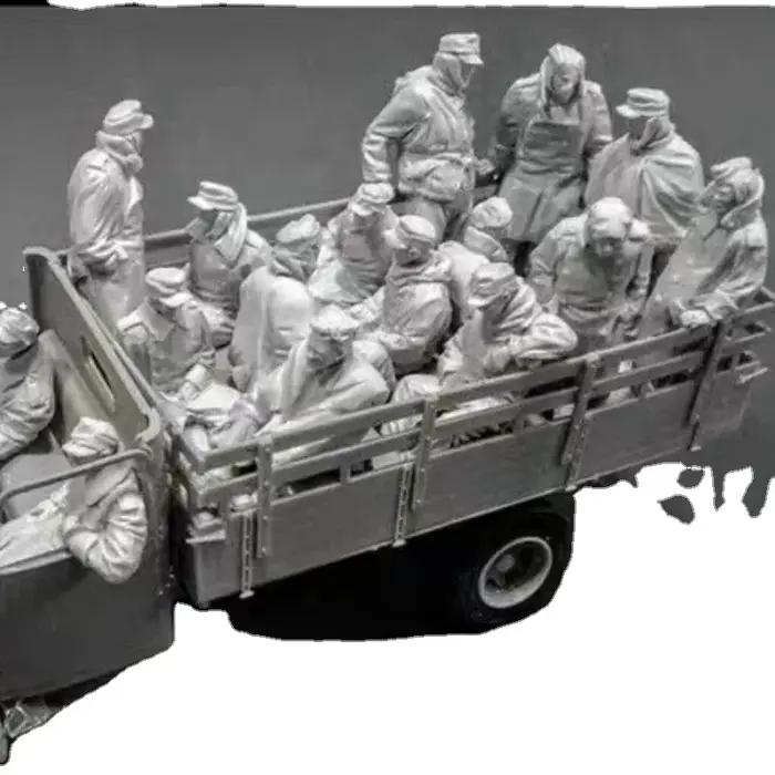 Kit de figurines en résine 1/35, Kit de Collection, jouets soldats capturés, 16 figurines, livraison