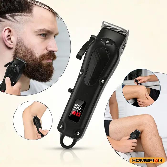 Tondeuse à cheveux et à barbe professionnelle rechargeable par USB, sans fil, cadeau idéal pour les
