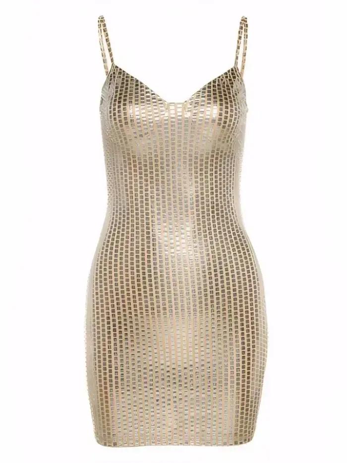 2025 nouveau été Sexy femmes robes boîte de nuit Minis sangle fête robes de soirée dos nu anniversai