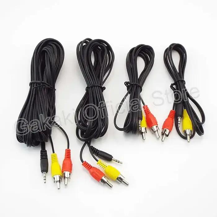 1 M/1.5 M/3 M/5 M prise mâle 2.5mm vers double connecteur RCA séparateur Audio vers 2 câbles Audio R