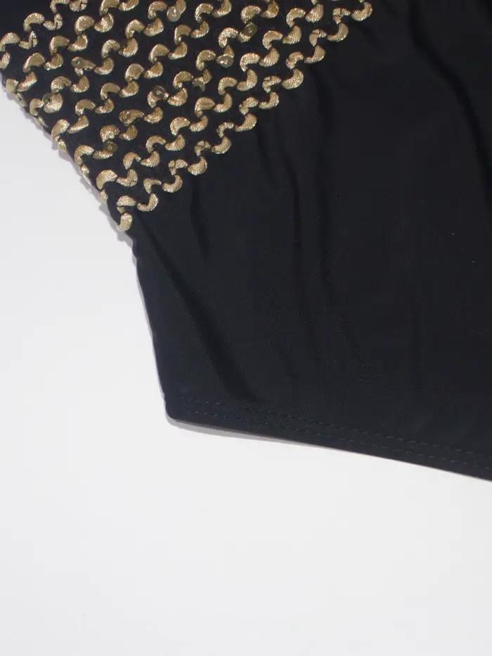 Maillot de bain une pièce bandeau à bretelles croisées pour femmes, contrôle du ventre réglable, mai
