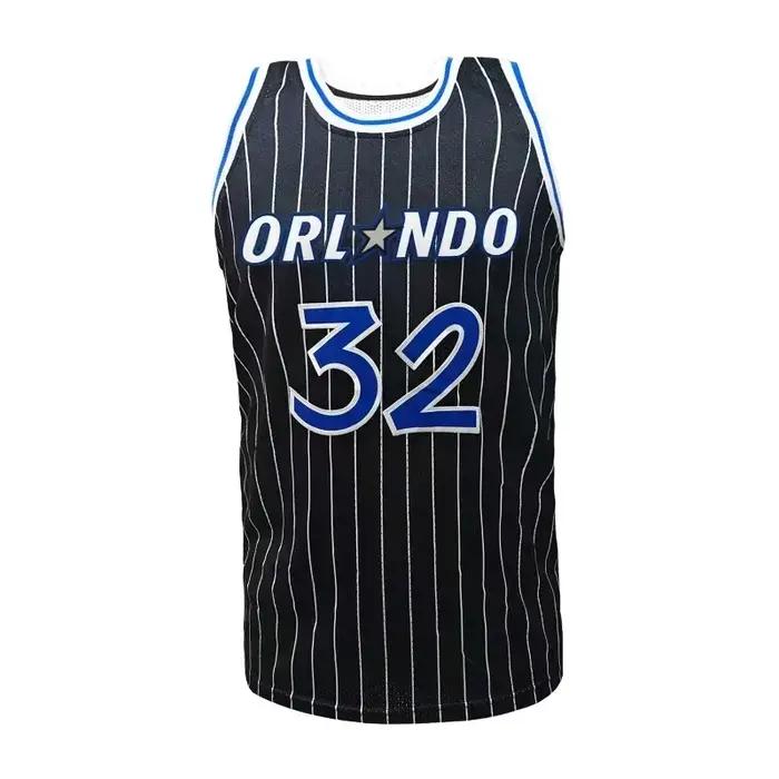 Chemise athlétique sans manches en jersey de basket-ball pour hommes # 32 Maillot coupe ample pour j