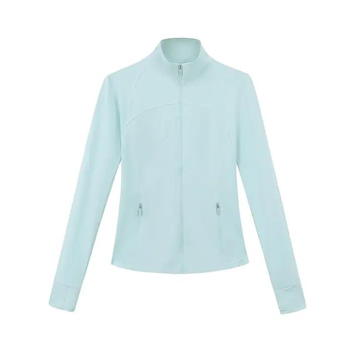 Veste à manches longues pour femmes, résistante aux UV, légère et respirante, pour la course à pied