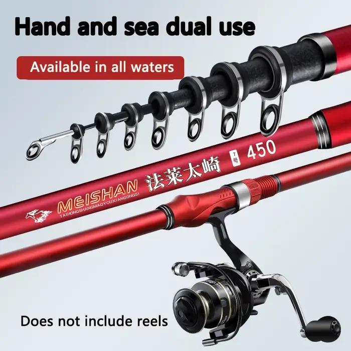 Nouvelle canne à pêche en carbone 5.3M 6.0M ultra-léger ultra-dur portable