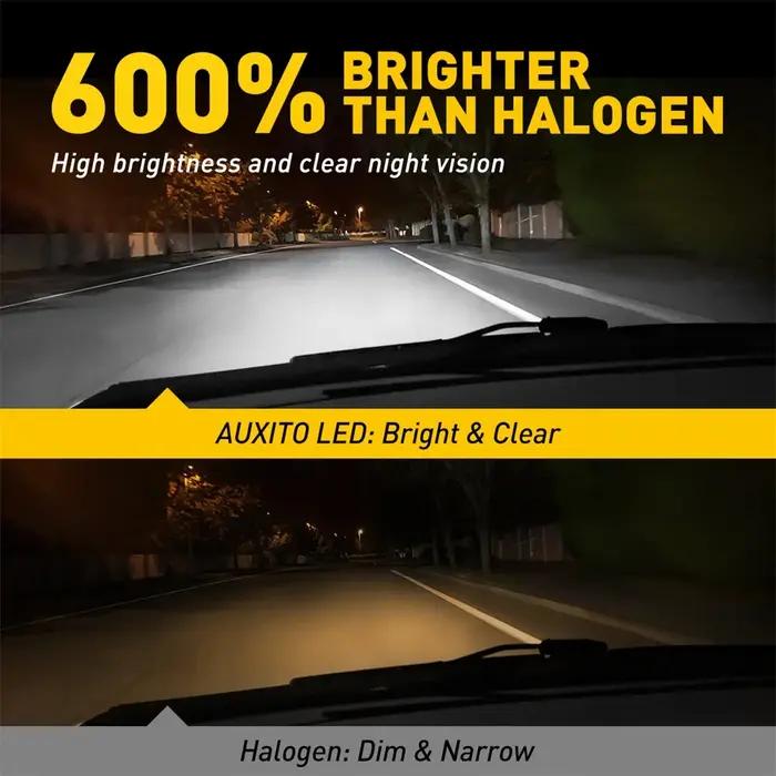 AUXITO – phare de voiture LED H4 9003 H8 H11 9012, ampoule CANBUS 100W 20000LM 9005, lampe pour BMW