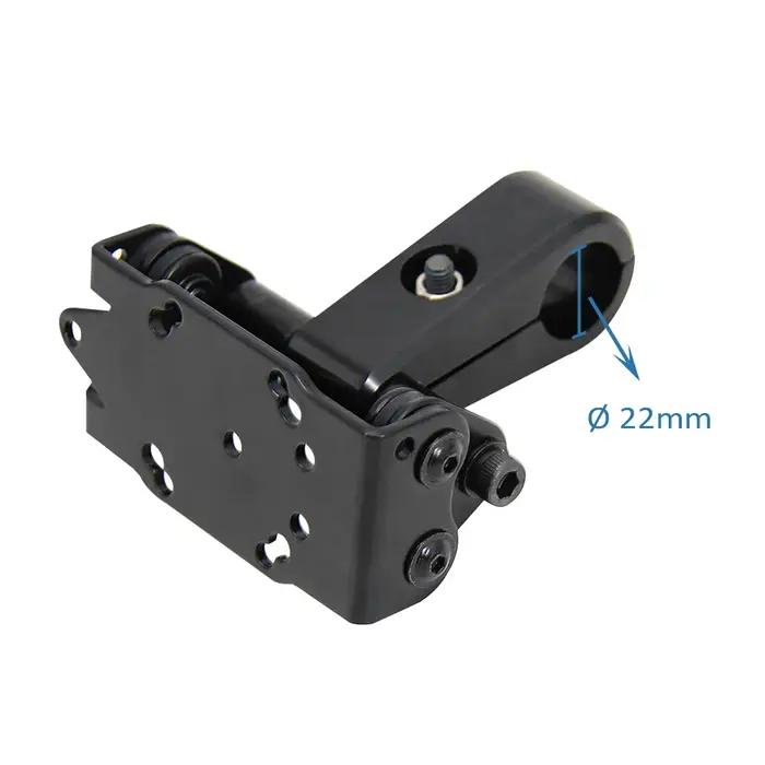 Universel nouveau pour Ø 22mm guidon nouveau noir moto téléphone GPS support avec pince de guidon