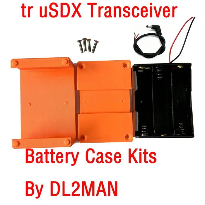 tr uSDX Émetteur-récepteur 18650 Kits de boîtier de batterie par DL2MAN