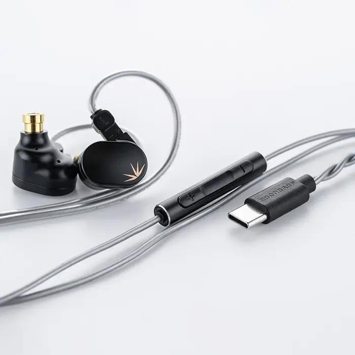 MOONDROP CHU II DSP TYPE-C écouteurs pilote dynamique haute Performance USB-C moniteurs intra-auricu