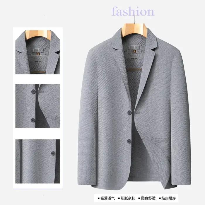 Veste décontractée de protection solaire pour homme de haute qualité, de couleur moyenne à claire, f