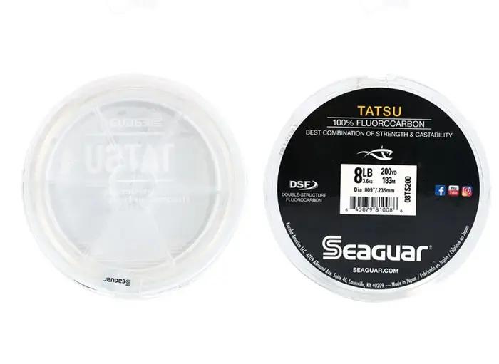SEAGUAR TATSU-Ligne de pêche en fluorocarbone, matériel de pêche en eau douce, fibre de carbone, mon