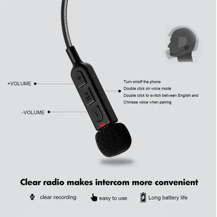 BT30 Bluetooth casque de moto casque BT5.3 casque d'équitation sans fil Anti-interférence moto mains