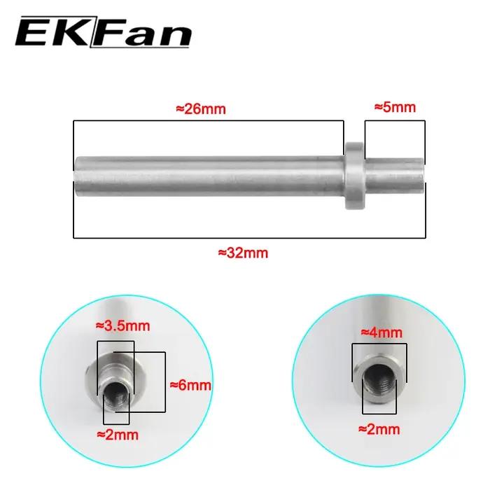 Ekfan – roulements en plastique d'essieu en acier inoxydable de 4mm, 7x4x2.5MM, pour moulinet de bas