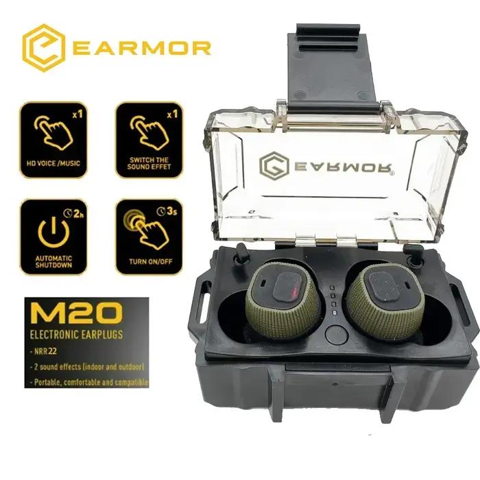 EARMOR-Écouteurs M20 DulNoise Cancelling, Écouteurs Électroniques, Tir, Protège-Oreilles, Law, Poly,