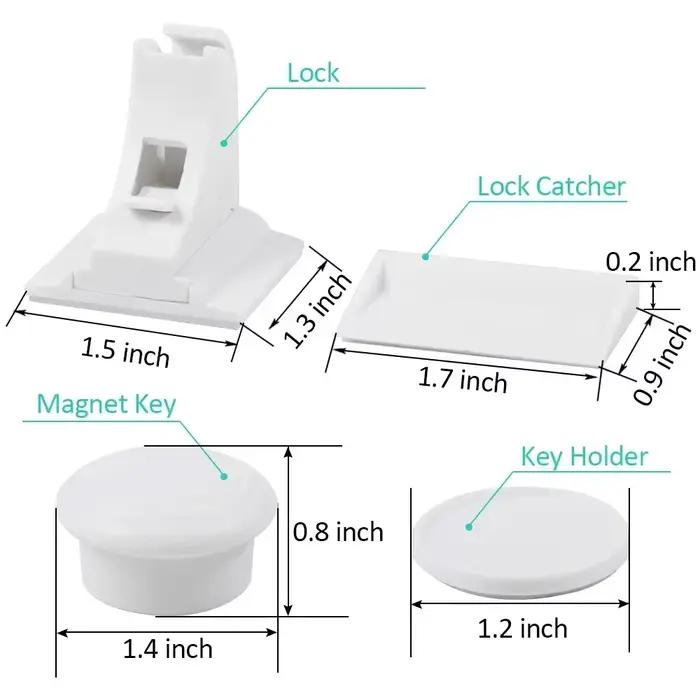 Serrure magnétique pour enfants, Protection pour enfants, serrure de sécurité pour bébé, loquet de t