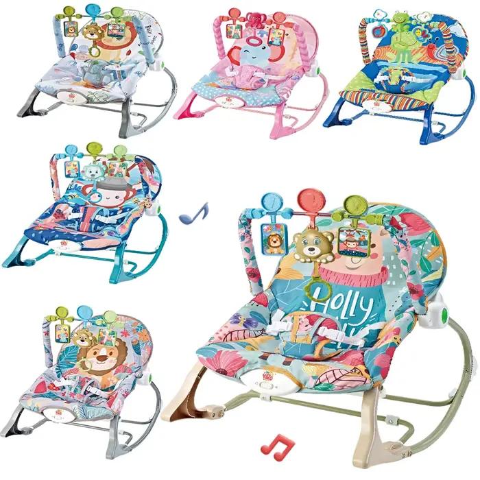 Chaise à bascule électrique pour bébé, berceau multifonctionnel, jouets avec vibration itude, lit no