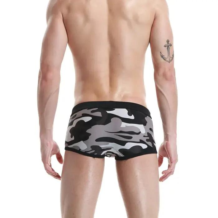 Maillot de bain homme camouflage push-up - Taille basse sexy pour sport plage et natation