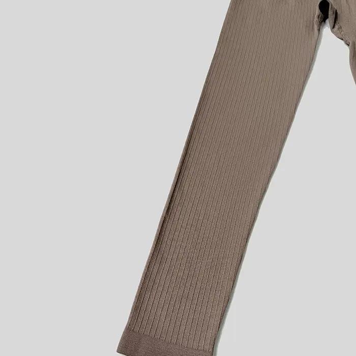 Pantalon de Yoga Côtelé Sportirends pour Femmes Haute Extensibilité Fitness Entraînement Yoga Pilates Occasions Spéciales