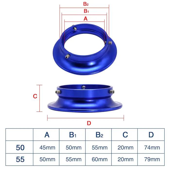 ZSDTRP 50/55mm CNC carburateur piles de vitesse filtre à Air tasse entonnoir trompette pour Keihi PW