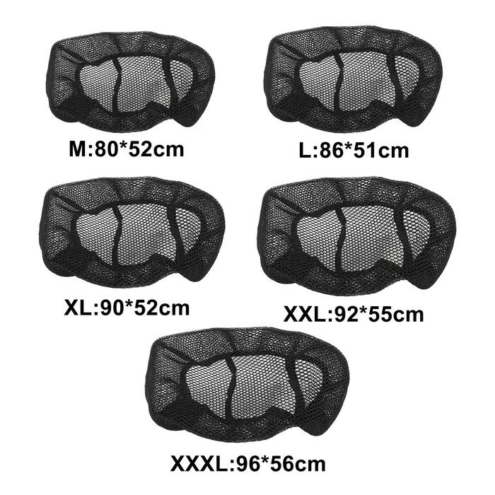Topteng housse de siège en filet résistant à la chaleur universelle pour moto Scooter moto XXXL acce