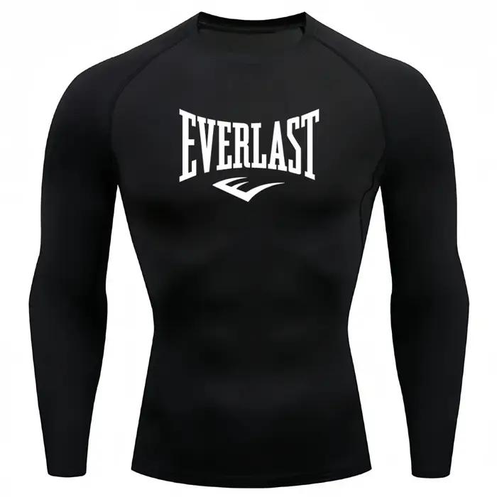 Chemises de Compression pour hommes, manches longues, couche de Base, t-shirts d'entraînement à séch