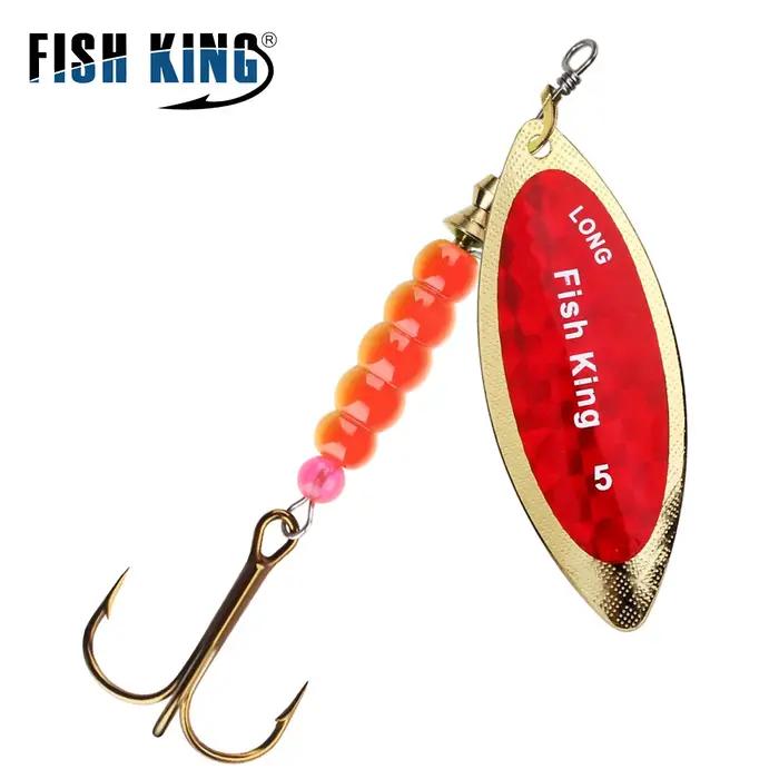 FISH KING Spinner leurre appât 4.5g/7.0g/12.5g/17.4g/27.1g cuillère leurres brochet métal leurre de