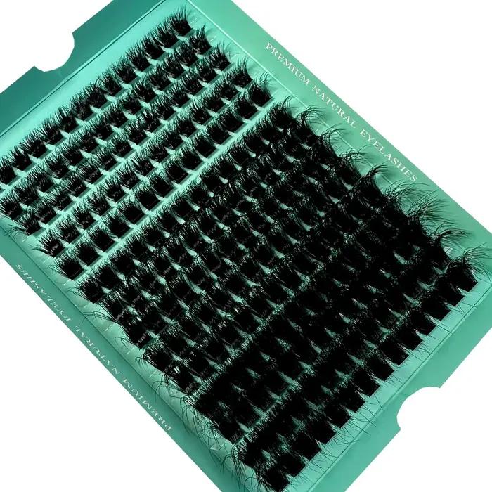 160D 8-20mm 5D moelleux épais doux individuel bricolage grappes Extension de cils D Curl 280 pièces