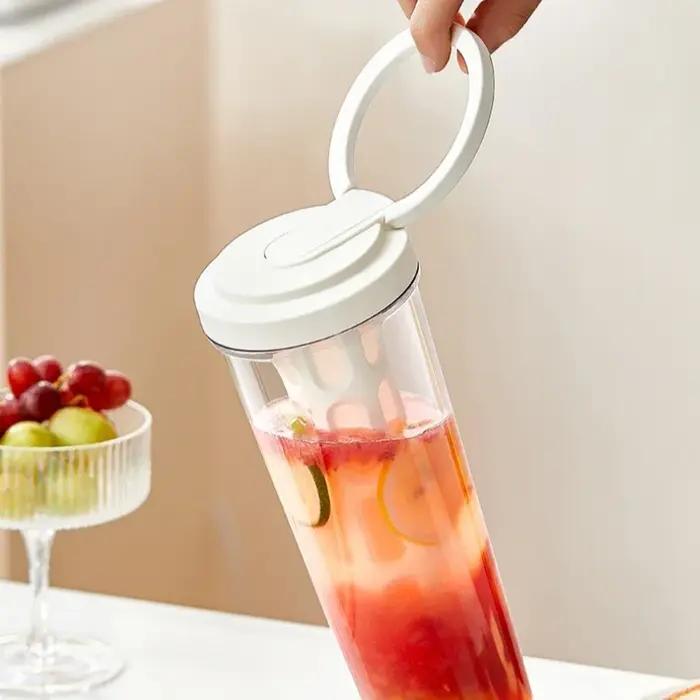 Cafetière à infusion froide manuelle 1L, avec poignée, bouteille d'eau de grande capacité, jus porta