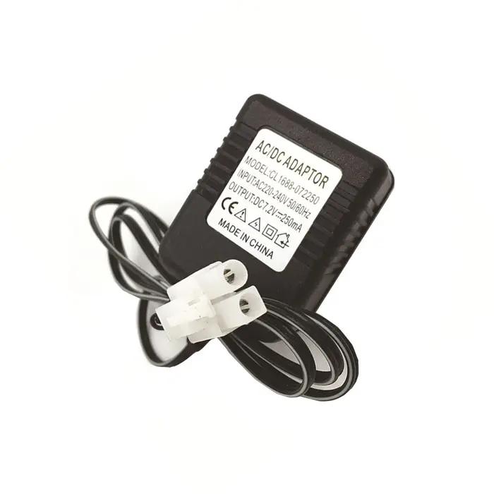 Chargeur d'alimentation 7.2V 9.6V 2 broches pour jouet RC, pour batterie NiCd NiMH 220-240V, prise u