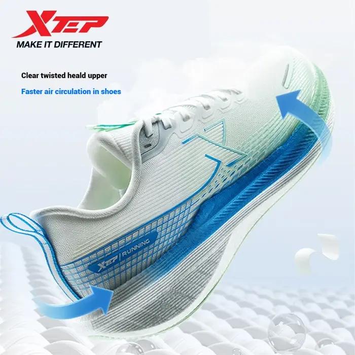 Xtep Kunpeng-Chaussures de course légères et respirantes pour homme, baskets de sport absorbant les