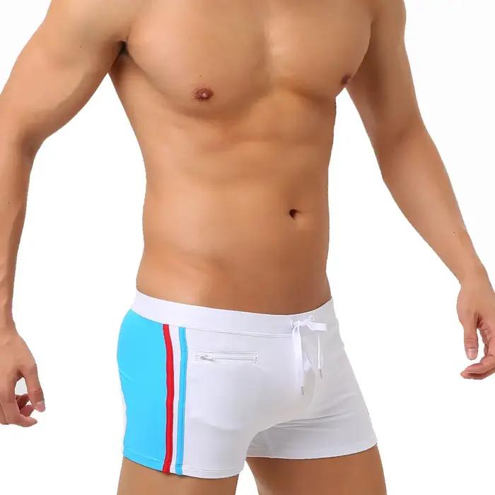 Maillots de bain pour hommes avec maillot de bain push-up Boxer avec poche hi-q Sexy hommes respiran