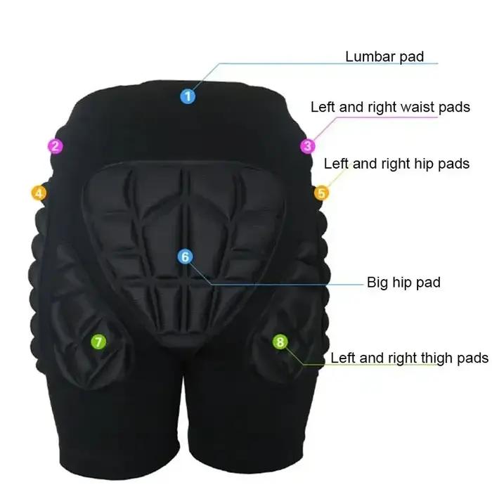 Coussinet de protection 3D pour enfants, pantalons courts EVA, ski, Snowboard, patinage, équitation,