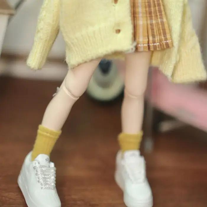 Une paire de chaussettes pour poupée Blyth, chaussettes courtes de couleur bonbon, accessoires pour