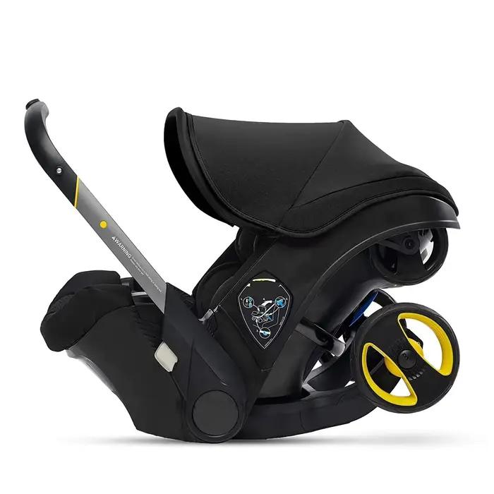 Système de poussette et siège auto 2 en 1 avec design pliable pour nouveau-nés, léger, compact et sû