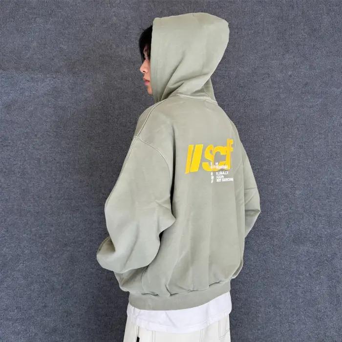 Sweat-shirts à capuche Street Style Hip Hop Vintage en coton de qualité, hauts décontractés amples p