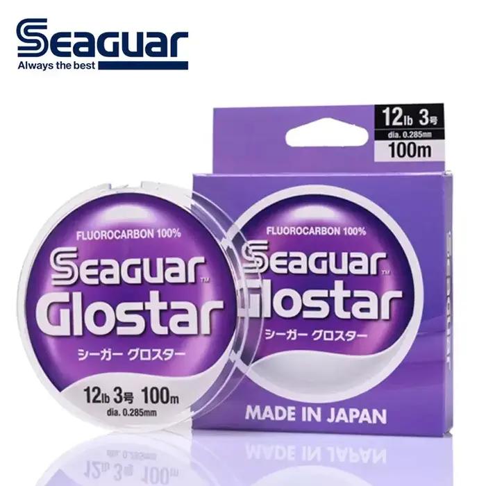 SEAGUAR GLOSTAR – ligne de pêche originale, 4LB-70LB, 100% fluorocarbon, 100M/60M, produit limité po