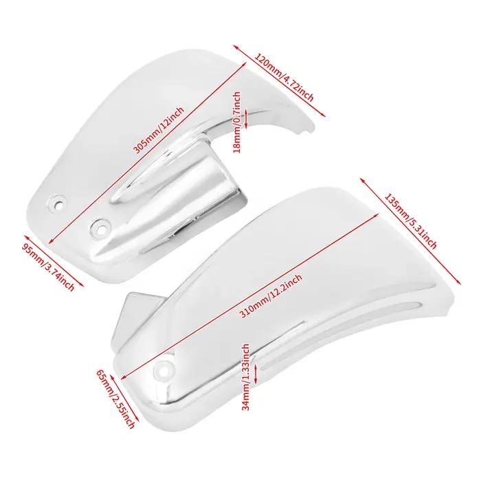 Couvercles latéraux de batterie de moto, protecteur latéral droit gauche adapté à Harley Softail M8,