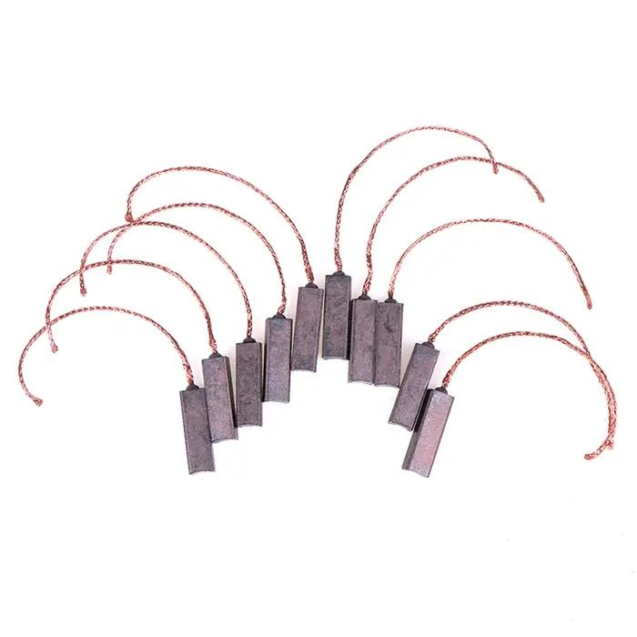 10 pièces/ensemble 4.5*6.5*20mm moteur balais de carbone régulateur brosse de carbone carbone et cui