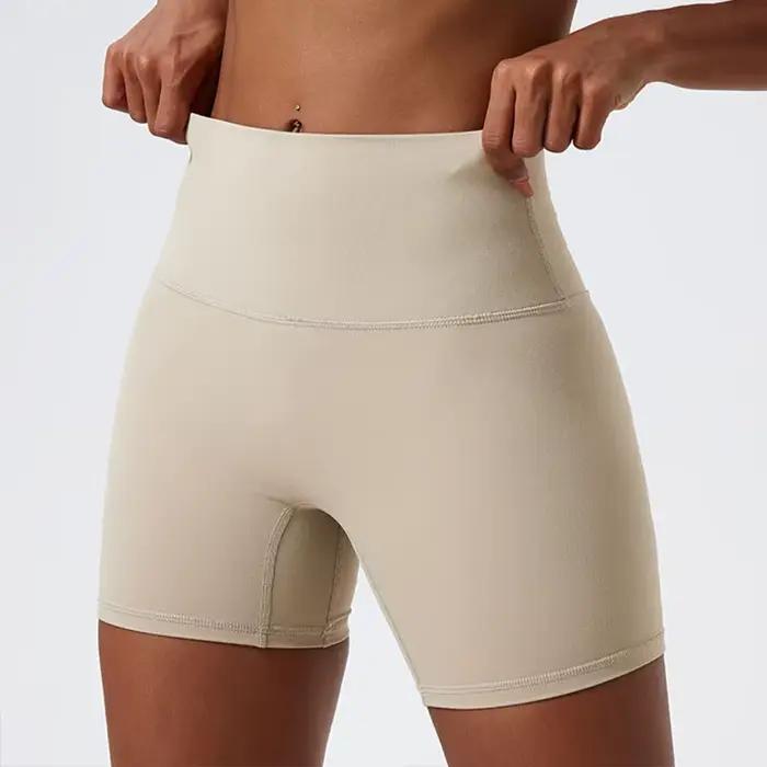 Vêtements de yoga été super doux - Leggings taille haute et shorts push-up pour femmes