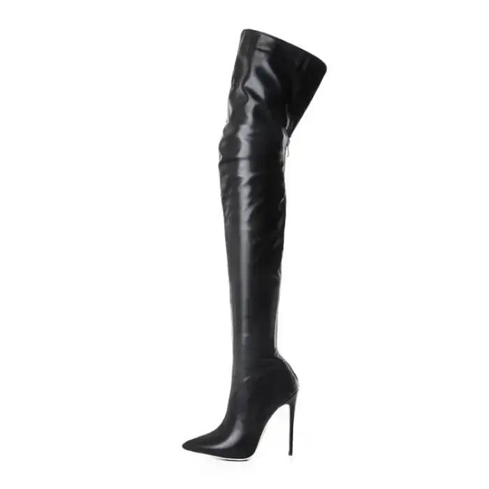 Bottes pour femmes, nouveau style européen et américain, personnalité à la mode, au-dessus du genou,