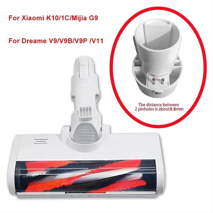 Tête de brosse électrique pour aspirateur Dreame V8/V9B/V9P/V11/G9 Xiaomi K10/G10 Xiaomi 1C, brosse