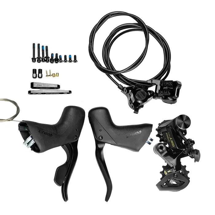 Groupe de transmission LTWOO GRT 12 - Freins à disque hydrauliques 1x12s pour vélo de route/gravel,