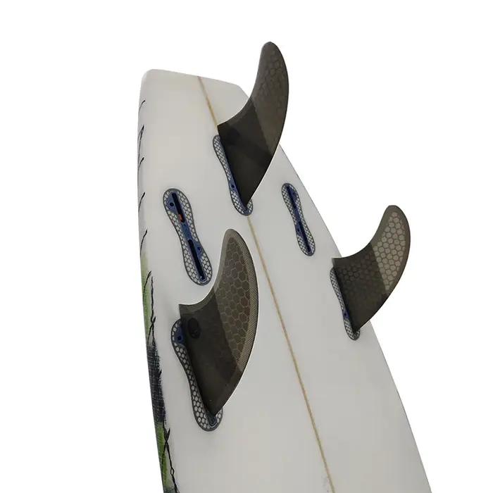 Ailerons de planche de surf M Tri Fins UPSURF FCS 2, taille G5, lot de 3, en fibre de verre nid d'ab