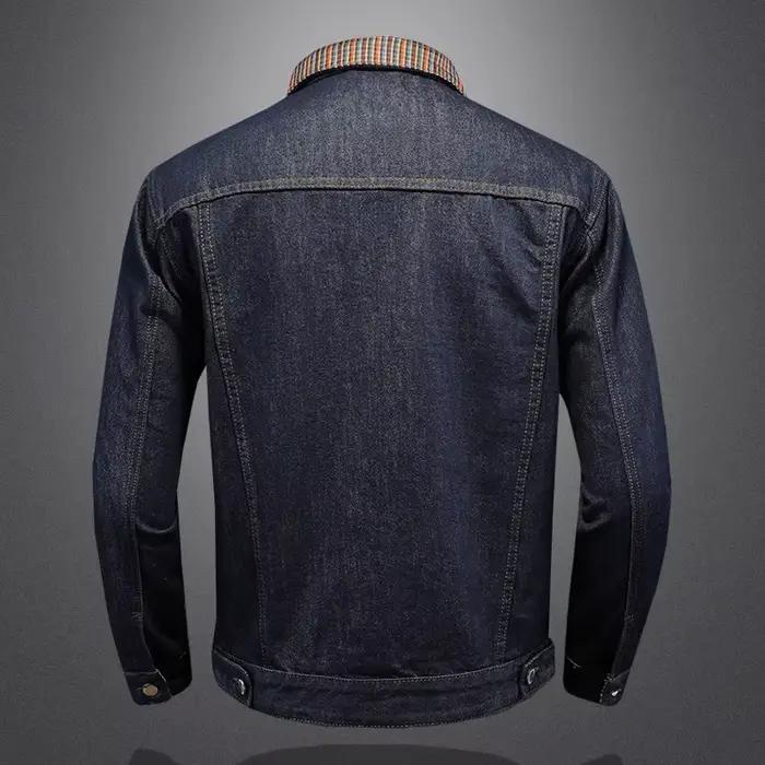 Manteau en Denim Délavé Classique pour Homme, Veste à Col Patchwork, Nouvelle Mode, Tendance, Techwe