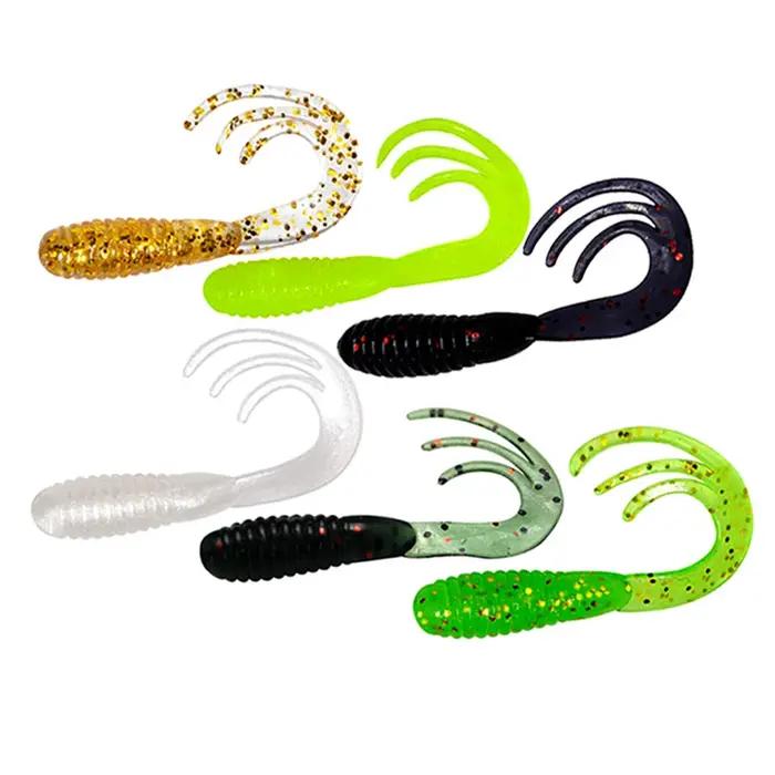 20 pièces leurres de pêche 40mm/50mm/65mm 0.7g/1.6g/2.8g Wobblers carpe pêche appât souple Swimbait