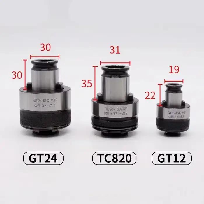 Mandrin à tarauder GT12 GT24 TC820, Protection contre les surcharges et le couple, veste Flexible, M