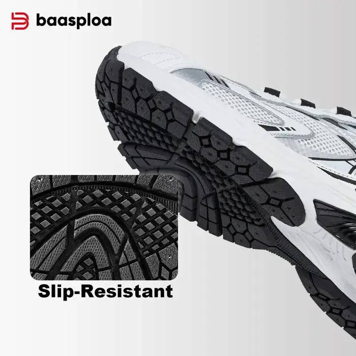 Baasploa-Chaussures de course légères et coordonnantes en maille pour homme, baskets décontractées,