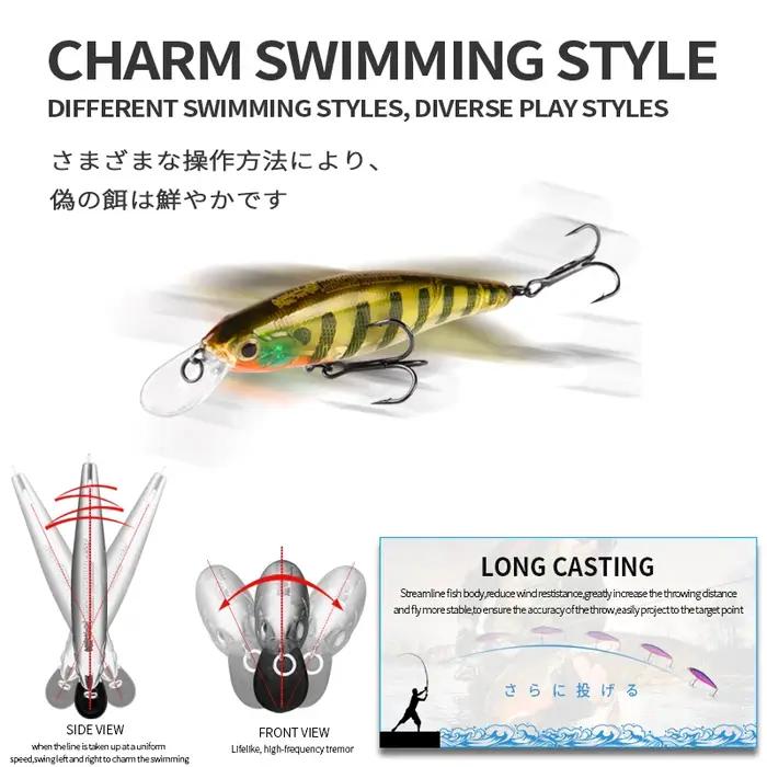 BEARKING Squad Minnow 95mm 14.8g 65mm 6g système de poids en tungstène SP leurres de pêche couleurs