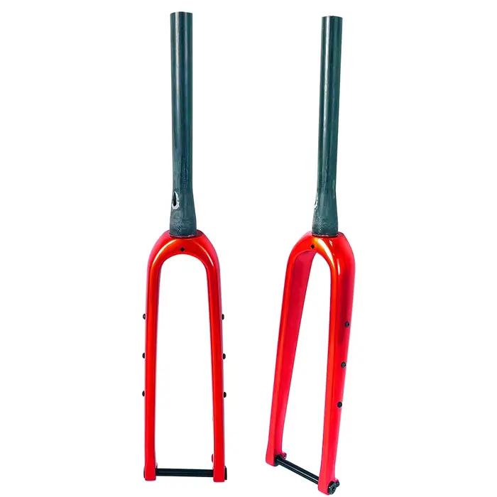 AIRWOLF 700C fourche à gravier frein à disque fourche de vélo de route pneu Max 700 45C ou 27.5*2.1